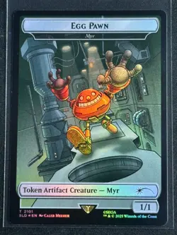 Magic the Gathering MTG Sonic Secret Lair Egg Pawn Rainbow Foil Artifact SP 2 - Image 1