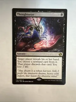 2017 MTG Magic The Gathering IMA Iconic Masters #110 Thoughtseize - Image 1