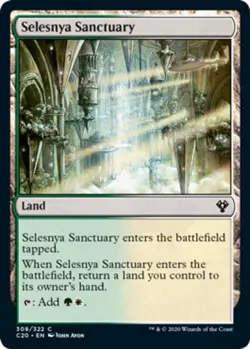 1x Selesnya Sanctuary MTG Commander 2020 (Ikoria) NM Magic Regular - Image 1