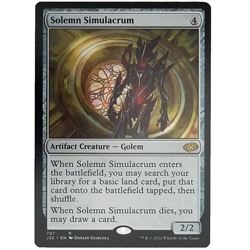 x1 Solemn Simulacrum J22 MTG M/NM Colorless Rare Artifact Creature Golem TCG CCG - Image 1