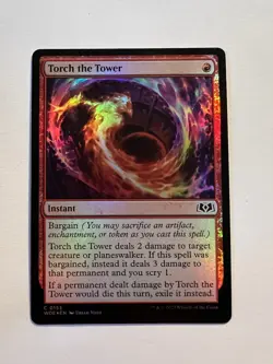 Torch the Tower - FOIL - MTG Wilds of Eldraine - NM - Image 1