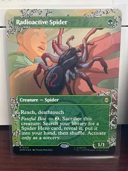 FOIL Borderless RADIOACTIVE SPIDER mtg NM Marvel's Spider-Man 1 Rare - Image 1
