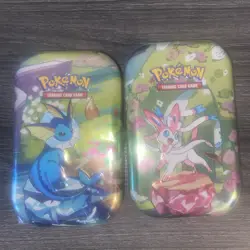 Pokemon Prismatic Evolutions Mini Tins Sealed Lot (2) Art Set - Image 2