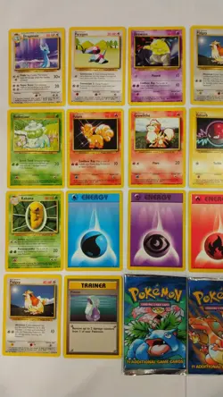 Wizards of the Coast Pokemon Base Set Booster Packs (2 Packs Opened Lite) - Image 1