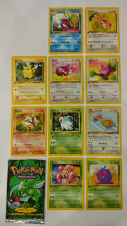 Wizards of the Coast Pokemon 1st Edition Jungle Booster Pack (Opened No Holo) - Image 1