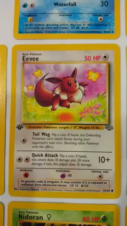 Wizards of the Coast Pokemon 1st Edition Jungle Booster Pack (Opened No Holo) - Image 3