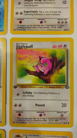 Wizards of the Coast Pokemon 1st Edition Jungle Booster Pack (Opened No Holo) - Image 4