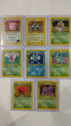 Wizards of the Coast Pokemon Set Of 8 Holographics (Various Conditions) - Image 1
