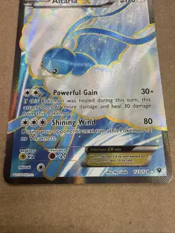 Pokemon Alt Full Art Altaria EX 123/124 XY Fates Collide 2016 Card - Image 3