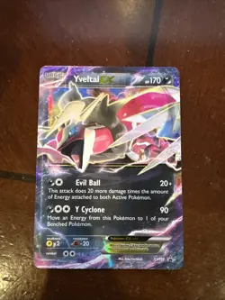 POKEMON BLACK STAR PROMO YVELTAL EX XY150 NM (NEAR MINT) - Image 2