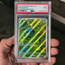 [PSA 9] Pokemon 2023 Mew en Bulbasaur Illustration Rare | #166 | Mint ✨ - Image 3
