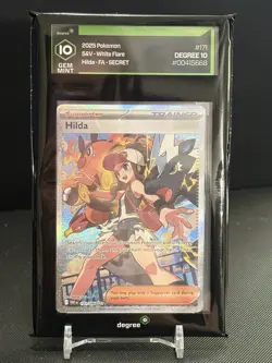 Hilda SIR 171/086 SV: Pokemon Black Bolt & White Flare Degree Gem Mint 10 - Image 1