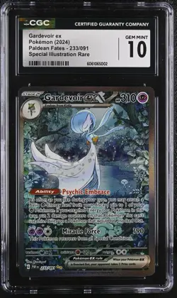 POKEMON CGC 10 2024 SV Paldean Fates Gardevoir ex 233/091 SIR *5002 - Image 1