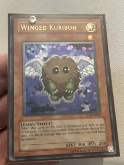 Yugioh Winged Kuriboh Ultimate Rare TLM Unlimited Edition LP - Image 1