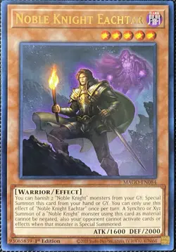 Noble Knight Eachtar MAGO-EN084 Maximum Gold 1st Edition - Yugioh Card - Image 1