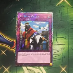 Yugioh! Imperial Order RA03-EN106 Platinum Secret Rare 1st Edition NM - Image 1