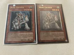 Yugioh Bone Crusher Ultimate Rare GREY MISPRINT! Plus 1x Ultimate Rare - Image 2