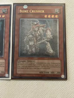 Yugioh Bone Crusher Ultimate Rare GREY MISPRINT! Plus 1x Ultimate Rare - Image 4