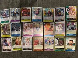 One Piece TCG Card Game Rare Lot Of 18 Cards - Image 1