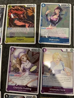 One Piece TCG Card Game Rare Lot Of 18 Cards - Image 3