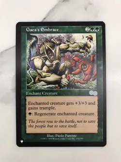 Gaea's Embrace MTG Magic the Gathering Card NM Near Mint Urza's Saga - Image 1
