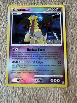 2008 Pokemon TCG Legends Awakened Giratina Reverse Holo STAMPED Card 4/146 MP - Image 1