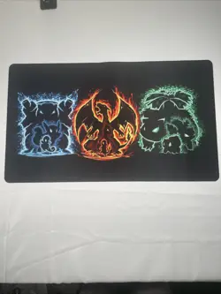 Pokemon TCG Playmat Charizard Blastoise Venusaur Trading card game - Image 1