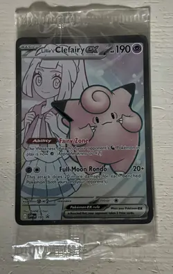 Lillie's Clefairy EX 195 Scarlet & Violet Promo Cards Holo Sealed NM+ Pokemon - Image 1