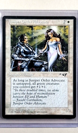1996 MTG Magic the Gathering Alliances Juniper Order Advocate Vintage WOTC Card - Image 1