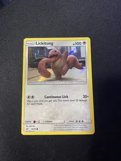 POKEMON Lickitung 16/18 Detective Pikachu HOLO Pokemon Card MINT - READY SHIP - Image 1