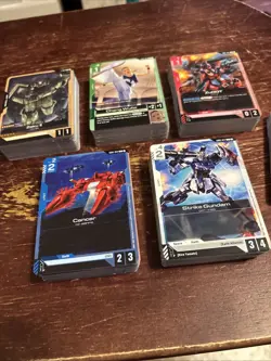 Gundam GD01 Newtype Rising Common & Uncommon Lot 260+ Cards NM Condition - Image 2