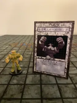Yugioh Dungeon Dice Monsters DDM Rock Ogre Grotto #1 W/ Original Card - Image 1
