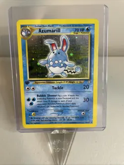 Azumaril - 1st Edition - 2/111 Rare Holo Neo Genesis Pokemon Card Vintage - Image 1