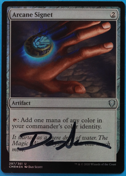 Arcane Signet FOIL Commander Legends NM Uncommon SIGNED CARD (505113) ABUGames - Image 1