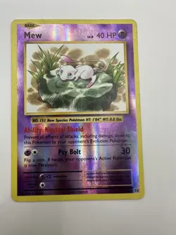 Mew 53/108 Reverse Holo Pokemon Card XY Evolutions LP/NM - Image 1