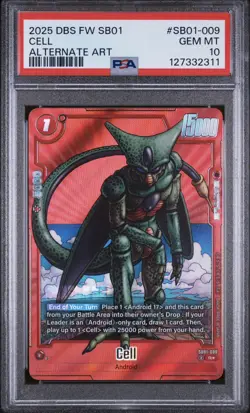 Cell SB01-009 Alternate Art Dragon Ball Manga Booster Card Fusion World - Image 1