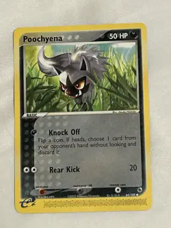 Poochyena 64/109 Reverse Holo Common EX Ruby & Sapphire Pokemon Card - Image 1