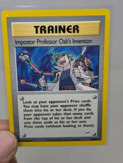 Neo Destiny Rare - Imposter Professor Oak's Invention Pokemon Card 94/105-LP/NM - Image 3