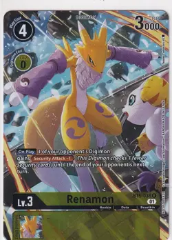 DIGIMON CG - TAMER'S CARD SET 1 - RENAMON - ALT ART - RARE - BT5-036 - NM - Image 1