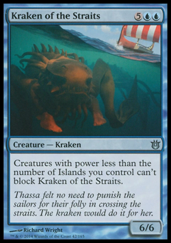 MTG: Kraken of the Straits - Born of the Gods - Magic Card - Image 1