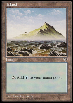 MTG: Island - Mirage - Magic Card - Image 1
