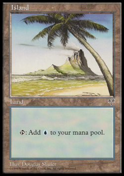 MTG: Island - Mirage - Magic Card - Image 1