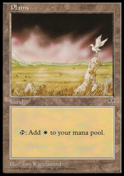 MTG: Plains - Mirage - Magic Card - Image 1