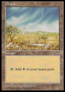 MTG: Plains - Mirage - Magic Card - Image 1