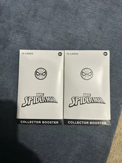 (2) Magic The Gathering MTG Marvel Spiderman SEALED Collector Booster Packs - Image 1