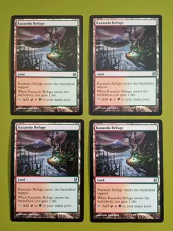 Kazandu Refuge x4 Duel Decks: Ajani vs. Nicol Bolas 4x Playset MTG - Image 1