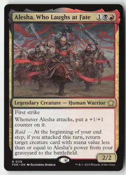 MTG - Alesha, Who Laughs at Fate R Foundations 115 LP-NM - Image 1
