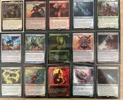 Budget Casual MTG Commander Deck Blue Green Red Lands W Borborygmos and Fblthp - Image 1