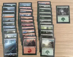 Budget Casual MTG Commander Deck Blue Green Red Lands W Borborygmos and Fblthp - Image 5