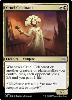 CRUEL CELEBRANT x1 mtg NM-M Commander Lost Caverns of Ixalan 1 Unc - Image 1